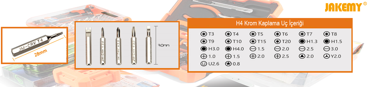 Torx Civata Teknik Resim Jakemy Hassas Onar m Tornavida Seti 28 Par a JM 8105 Sat n 