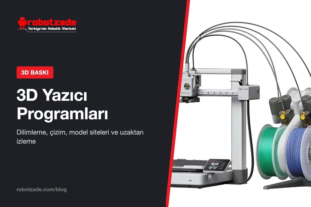 3D Yazıcı Programları: Ücretsiz ve Ücretli Dilimleme, Çizim ve Model Siteleri