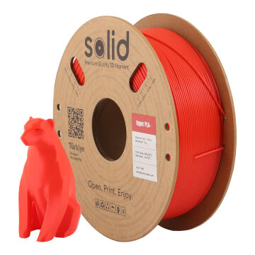 Solid Hyper PLA+ Kırmızı Filament 1.75mm - 1Kg