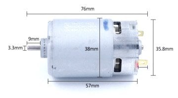 Dc Motor 12V 18000Rpm - Cnc Motoru - Matkap Motoru