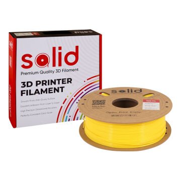 Solid Hyper PLA+ Sarı Filament 1.75mm - 1Kg