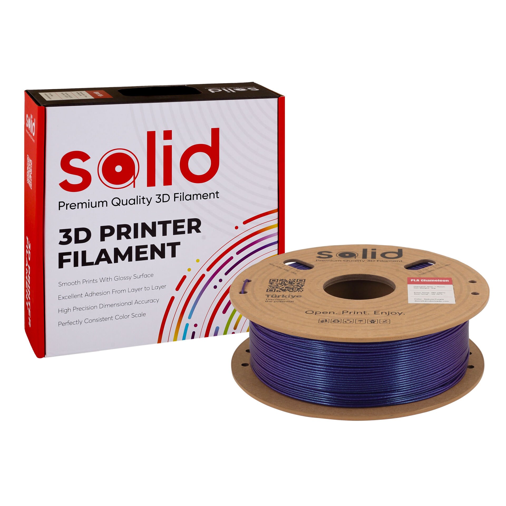 Solid PLA-Chameleon Filament Nebula Mor 1.75mm 1Kg