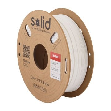 Solid PLA Matte Beyaz Filament 1.75mm - 1Kg