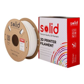 Solid PLA Matte Beyaz Filament 1.75mm - 1Kg
