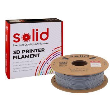 Solid PLA Matte Gri Filament 1.75mm - 1Kg