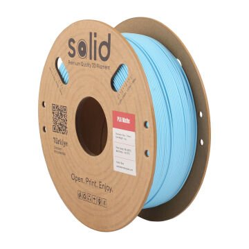 Solid PLA Matte Mavi Filament 1.75mm - 1Kg