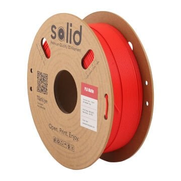 Solid PLA Matte Kırmızı Filament 1.75mm - 1Kg