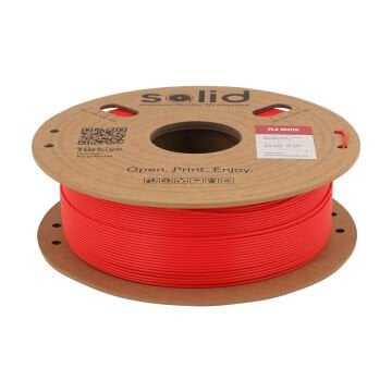 Solid PLA Matte Kırmızı Filament 1.75mm - 1Kg