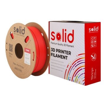 Solid PLA Matte Kırmızı Filament 1.75mm - 1Kg