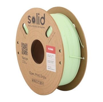 Solid PLA Matte Yeşil Filament 1.75mm - 1Kg