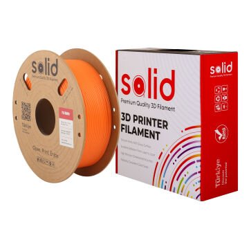 Solid PLA Matte Turuncu Filament 1.75mm - 1Kg