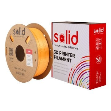 Solid Turuncu Silk PLA Filament 1.75mm - 1Kg