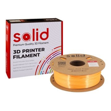 Solid Turuncu Silk PLA Filament 1.75mm - 1Kg