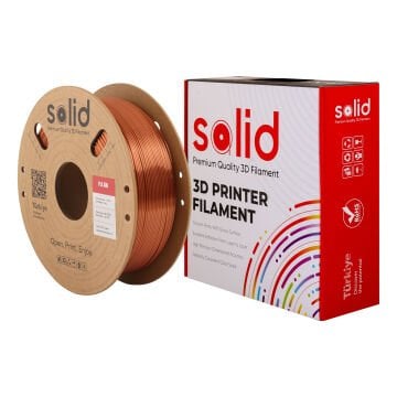 Solid Bakır Silk PLA Filament 1.75mm - 1Kg