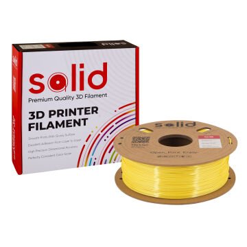 Solid Sarı Silk PLA Filament 1.75mm - 1Kg