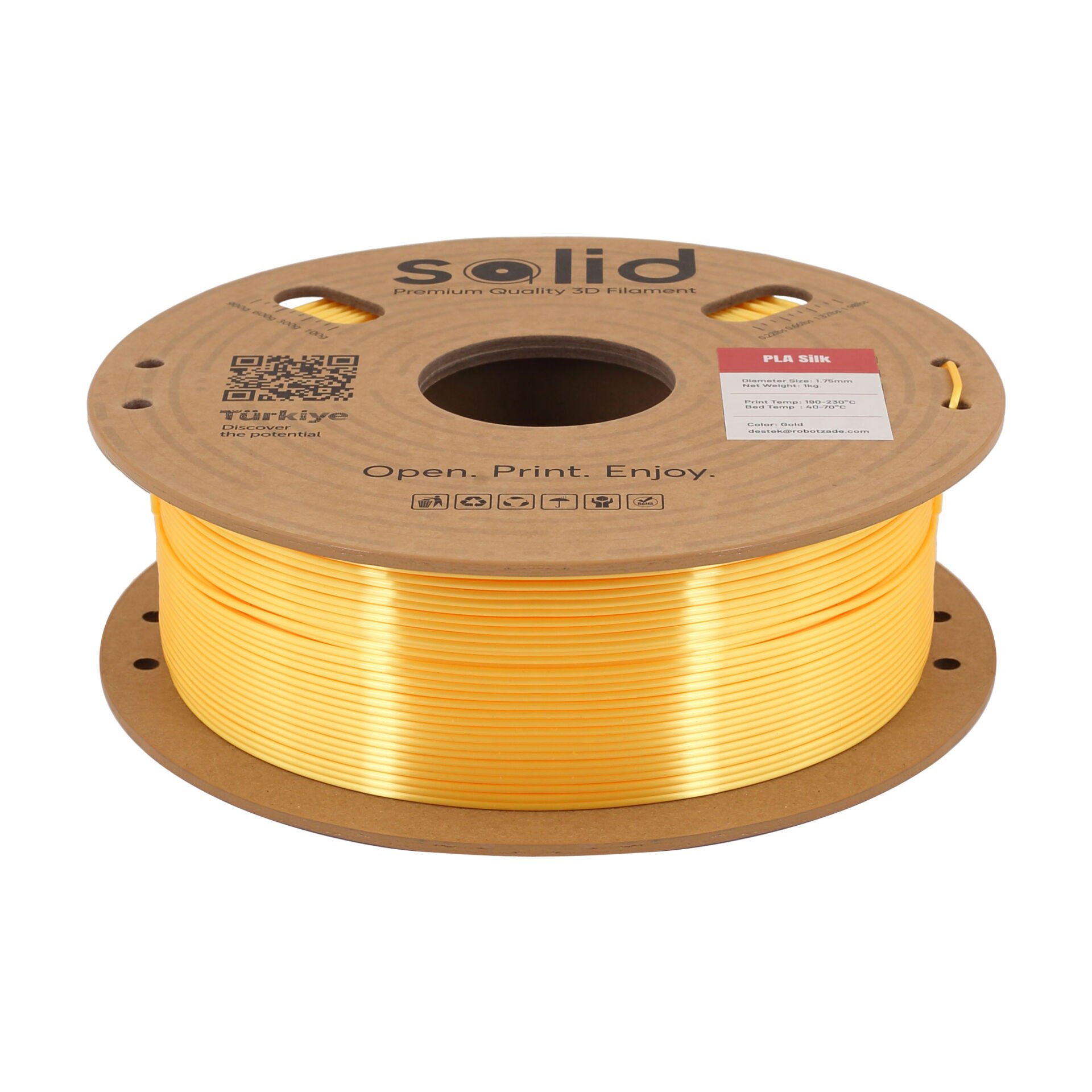 Solid Gold Altın Silk PLA Filament 1.75mm - 1Kg