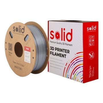 Solid Gümüş Silk PLA Filament 1.75mm - 1Kg