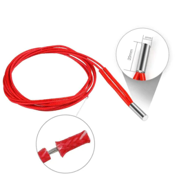 Creality 3D Yazıcı 24V 40W 6X20mm Paslanmaz Çelik Isıtıcı Fişek