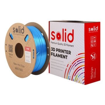 Solid Royal Mavi Silk PLA Filament 1.75mm - 1Kg
