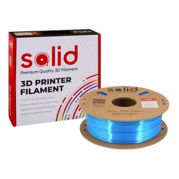Solid Royal Mavi Silk PLA Filament 1.75mm - 1Kg