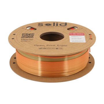 Solid Silk Rainbow PLA Filament 1.75mm - 1Kg