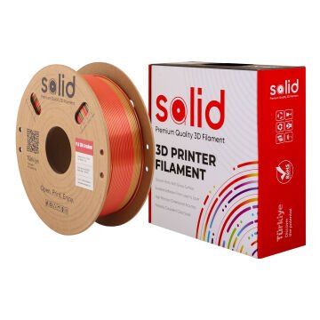 Solid Silk PLA Çok Renkli Filament 1.75mm - 1Kg