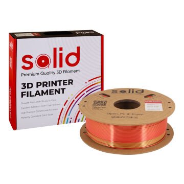 Solid Silk PLA Çok Renkli Filament 1.75mm - 1Kg