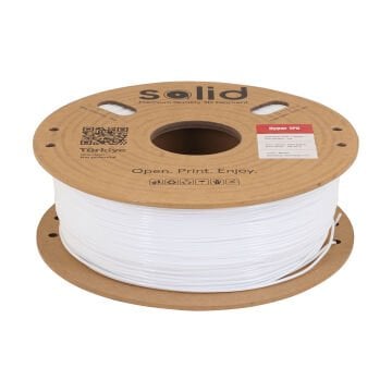 Solid PLA Hyper TPU Flex Beyaz Filament 1.75mm - 1Kg