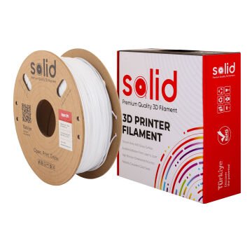 Solid Hyper TPU 95A Flex Beyaz Filament 1.75mm - 1Kg
