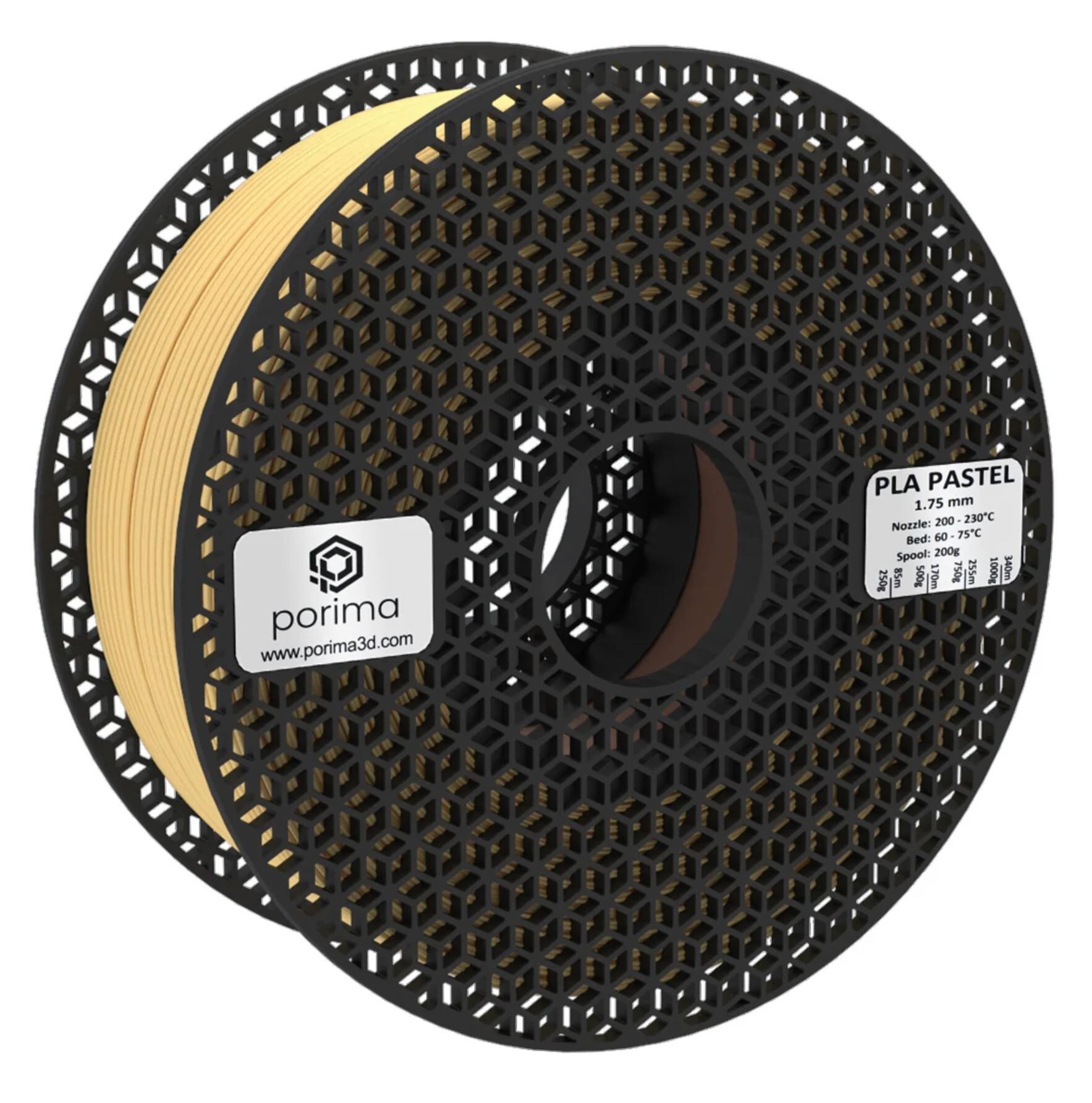 Porima PLA Pastel Filament Sarı 1Kg