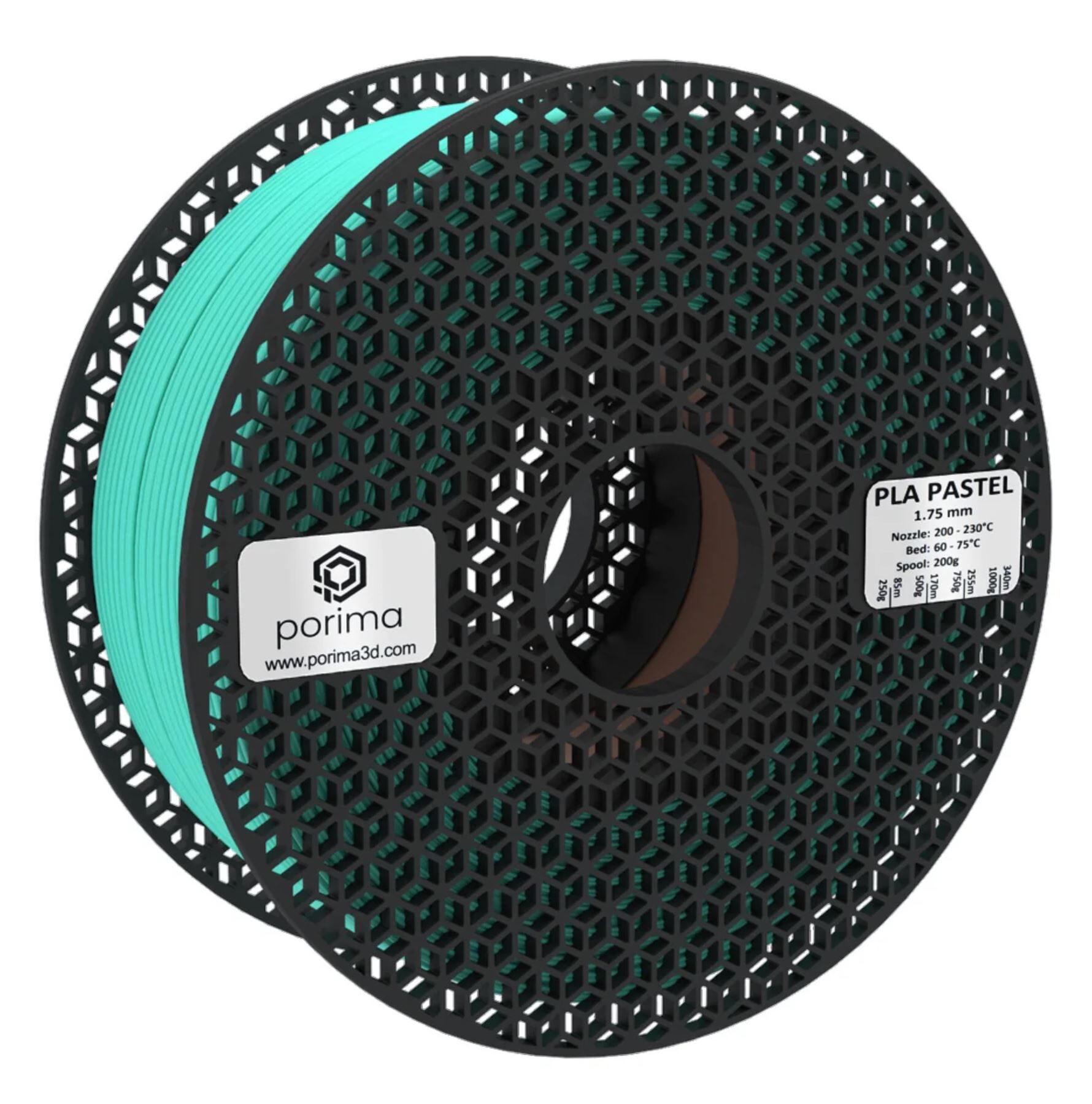 Porima PLA Pastel Filament Su Yeşili 1Kg