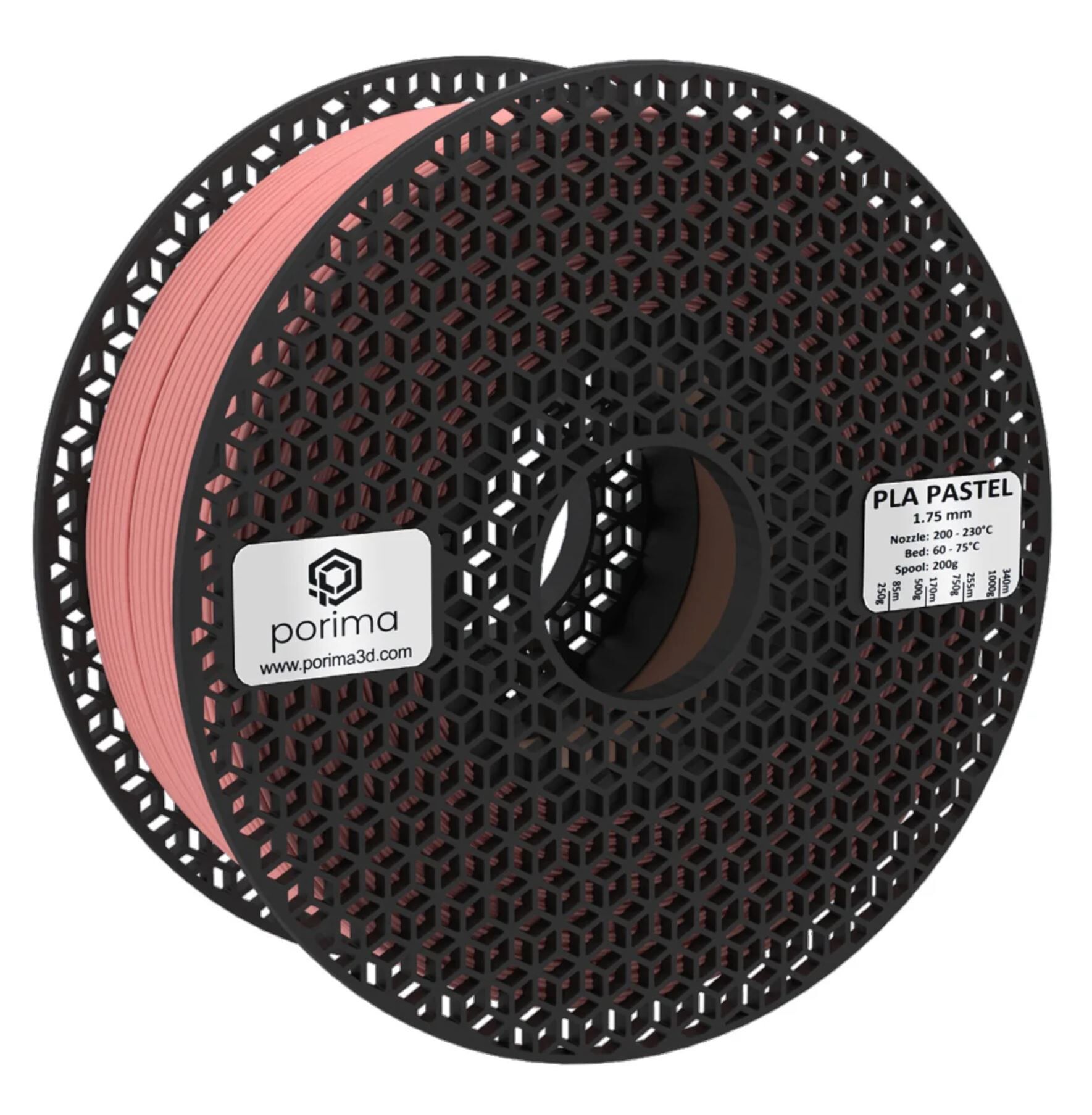 Porima PLA Pastel Filament Toz Pembe 1Kg