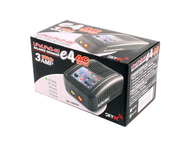 SkyRc E4 LiPo Pil Şarj Aleti | 2S-4S Lipo Şarj Cihazı