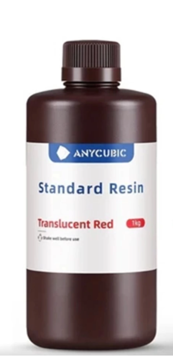 Anycubic Standart Reçine 1 Kg Transparan Kırmızı