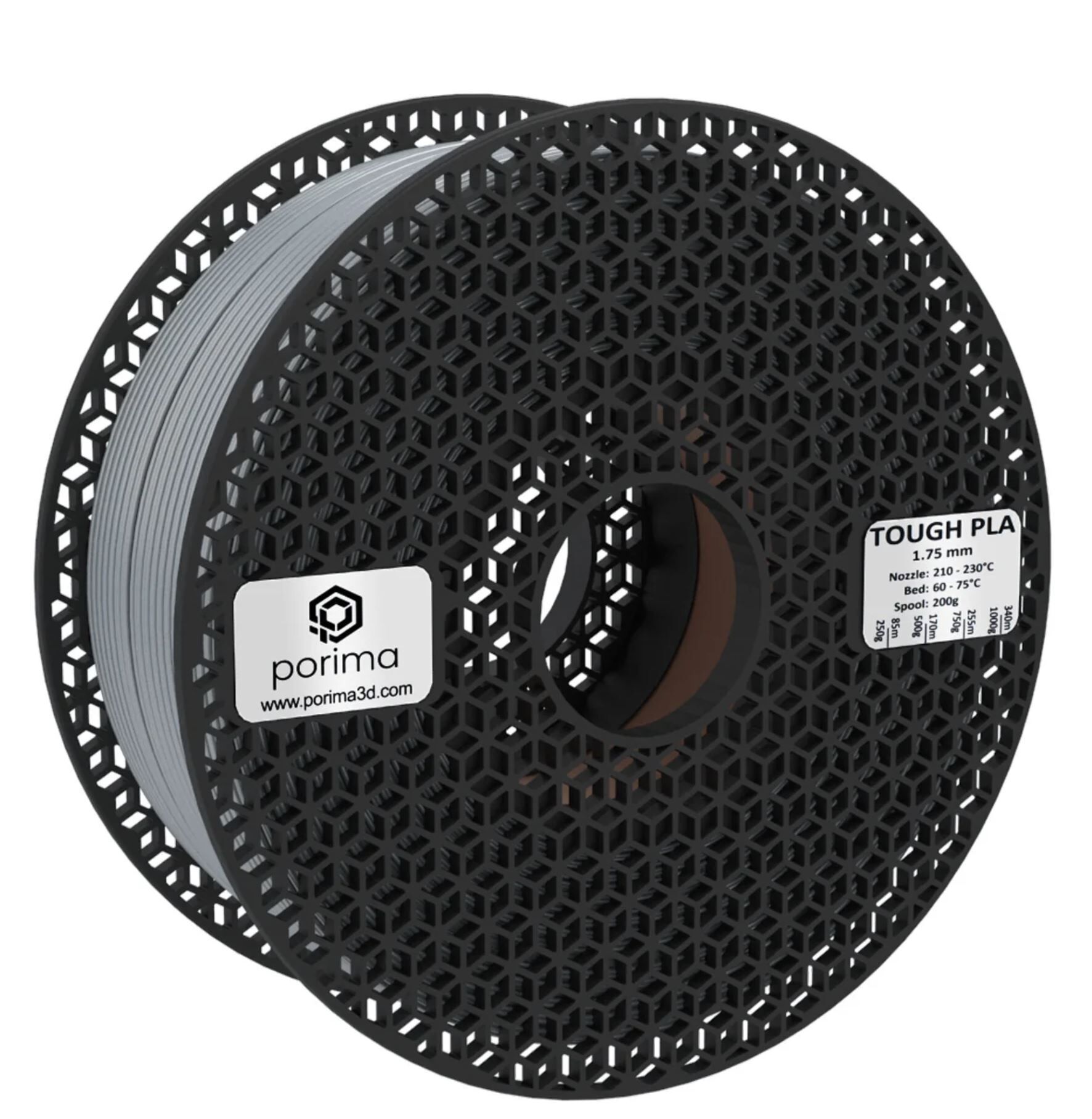 Porima Tough PLA Filament 1.75 mm Gri-1Kg