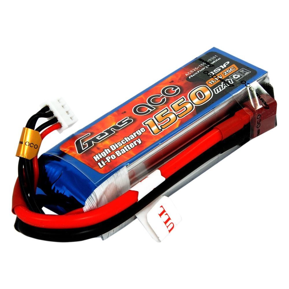 11.1V 1550mAh 25C Lipo Pil
