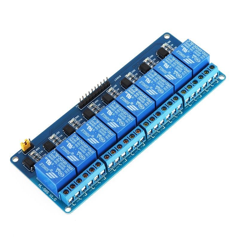 8'li 5V Röle Kartı - 8 Way 5V Relay Module