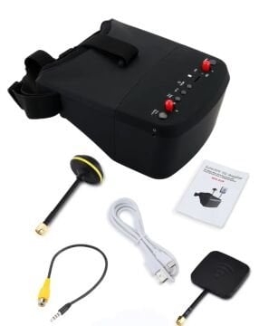 LS-800D FPV Gözlük 5.8G 40CH HD DVR Video Gözlük Seti