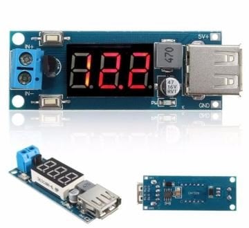 4.5V-40V Giriş - 5V Çıkış 2A DC DC Çevirici - USB Power Modül