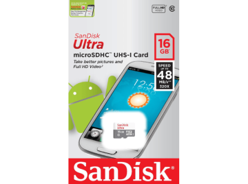 Sandisk 16GB MicroSD 48MB/s Class10 Hafıza Kartı