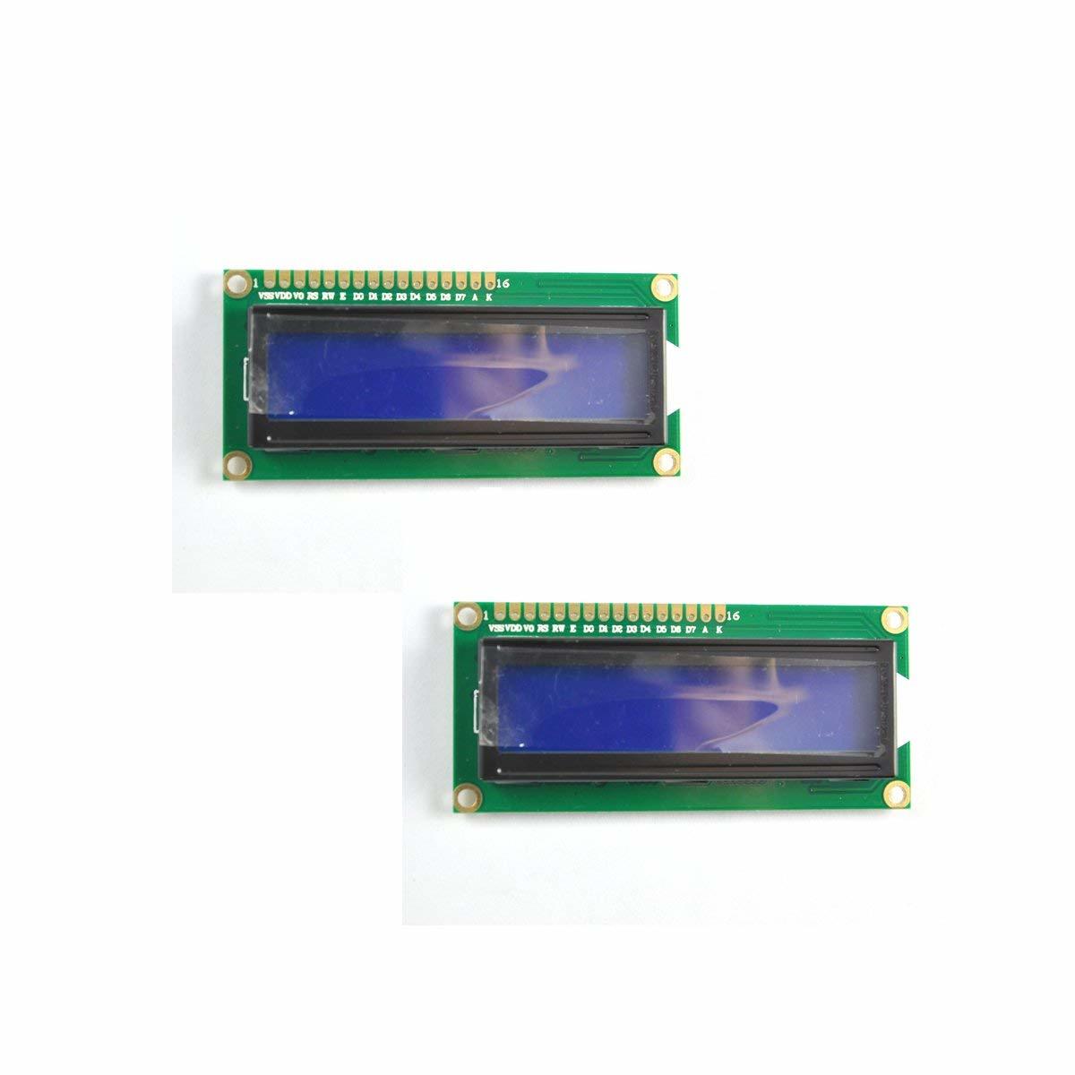 2x16 LCD Ekran - Mavi Üzerine Beyaz