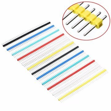 40 Pin Erkek Header 2.54mm Kırmızı