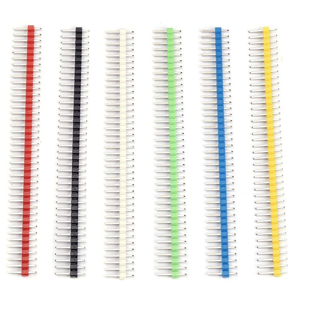 40 Pin Erkek Header 2.54mm Beyaz