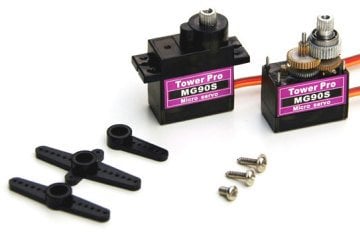 MG90S Servo Motor Metal Dişli - 360 Derece