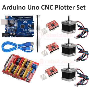 Arduino Uno CNC Plotter Gelişmiş Set