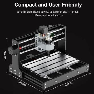 Masaüstü CNC Makinesi 15000mW Lazerli CNC3018 Pro