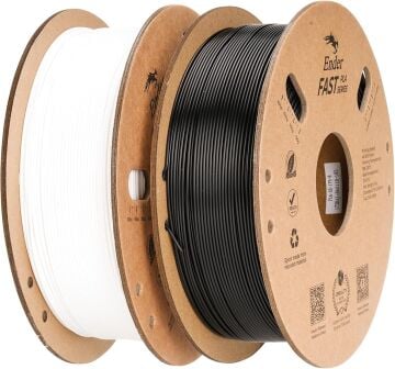 2'li Creality Ender Fast PLA Filament Siyah - Beyaz 1.75mm 2kg