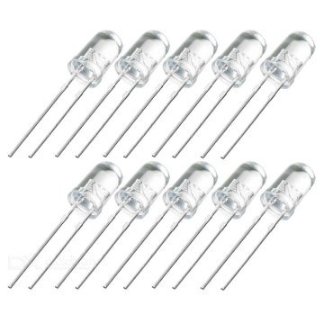 5mm Beyaz Led Paketi - 10 Adet
