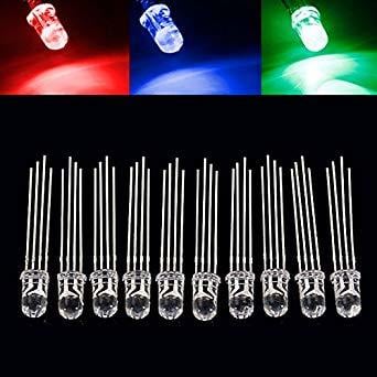 5mm RGB Led Paketi - 10 Adet