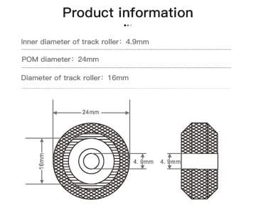 3D Yazıcı Rulmanlı Tekerlek